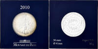 France 50 Euro Semeuse, Monnaie de Paris, Argent -