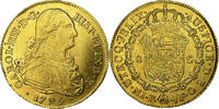 Colombie 8 Escudos Charles IV, Popayan, Or, KM:62.2 -
