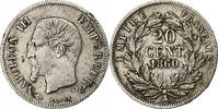 France 20 Centimes Napoléon III, Paris, Argent, Gadoury:305 -