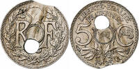 France 5 Centimes Paris, Trou Décentré, Cupro-nickel -