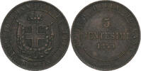 Italie 5 Centesimi Provisional Government of Tuscany, Vittorio Emanuele II -