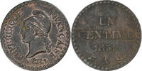 France Centime Dupré, Paris, Cuivre, Gadoury:84, KM:754 -