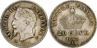 France 20 Centimes Napoléon III, Paris, Argent, Gadoury:309 -