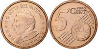 Vatican 5 Euro Cent John Paul II, BU, Rome, Cuivre plaqué acier -