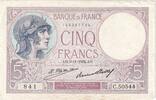 France 5 Francs Violet, 1932-11-03, C.50544 -