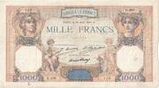 France 1000 Francs Cérès et Mercure, 1927-08-16, E.460 -