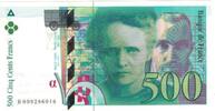France 500 Francs Pierre et Marie Curie, Fayette:76.01, KM:160a -