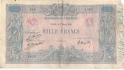 France 1000 Francs Bleu et Rose, J.1872, Fayette:36.41, KM:67j -