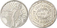 France 5 Euro Semeuse, Pessac, Argent, KM:1534 -