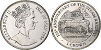 Île de Man Crown Elizabeth II, 125th Anniversary of the Steam Railway -