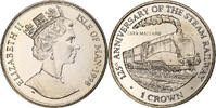 Île de Man Crown Elizabeth II, 125th Anniversary of the Steam Railway -