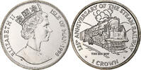 Île de Man Crown Elizabeth II, 125th Anniversary of the Steam Railway -