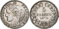 France 5 Francs Cérès, Bordeaux, Argent, KM:818.1 -