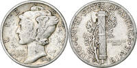 États-Unis Dime Mercury Dime, Denver, Argent, KM:140 -