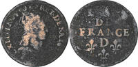 France Liard Louis XIV, Liard de France au buste juvénile, deuxième type -