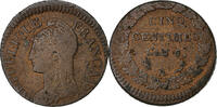 France 5 Centimes Directoire, Dupré, Paris, Cuivre, Gadoury:126 -