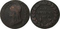 France 5 Centimes Dupré, Paris, Cuivre, Gadoury:126a -