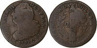 France 2 Sols Louis XVI, 2 Sols François, Paris, Cuivre -