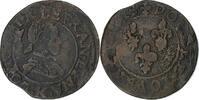 France Double Tournois Louis XIII, Bordeaux, Cuivre, Gadoury:5 -