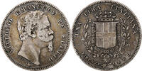 États italiens Lira Vittorio Emanuele II, Firenze, Argent -