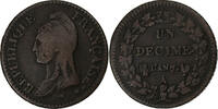 France Decime Dupré, Paris, Cuivre, Gadoury:187 -