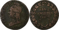 France 5 Centimes Dupré, Rouen, Cuivre, Gadoury:126 -