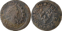 France Double Tournois Louis XIII, Feurs, Cuivre, Gadoury:11 -