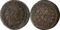 France Double tournois de Warin Louis XIII, La Rochelle, Cuivre -