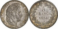 France 5 Francs Louis-Philippe, Rouen, Argent, Gadoury:678 -