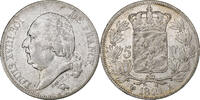 France 5 Francs Louis XVIII, Paris, Argent, Gadoury:614 -