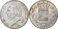 France 5 Francs Louis XVIII, Bayonne, Argent, Gadoury:614 -