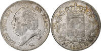 France 5 Francs Louis XVIII, Perpignan, Argent, Gadoury:614 -