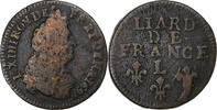 France Liard Louis XIV, Bayonne, Cuivre, Gadoury:81 -