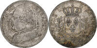 France 5 Francs Louis XVIII, Bayonne, Argent, Gadoury:591 -