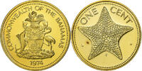 Bahamas Cent Elizabeth II, Franklin Mint, BE, Nickel-Cuivre, KM:59 -