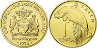 Guyana Cent Franklin Mint, BE, Laiton, KM:37 -