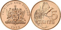 Trinité-et-Tobago 5 Cents Franklin Mint, BE, Cupro-nickel, KM:26 -