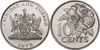 Trinité-et-Tobago 10 Cents Franklin Mint, BE, Cupro-nickel, KM:27 -