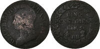 France 5 Centimes Dupré, Strasbourg, Cuivre -