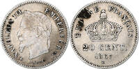 France 20 Centimes Napoléon III, Strasbourg, Argent -