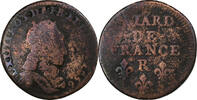 France Liard de France Louis XIV, Nîmes, Cuivre -