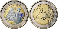 Italie 2 Euro Dante Alighieri, Iridescent, Rome, Bimétallique -