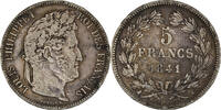 France 5 Francs Monnaie, Louis - Philippe, Bordeaux, Argent -