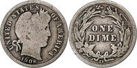 États-Unis Dime Barber, Denver, Argent -