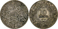Maroc 10 Francs Mohammed V, Paris, Argent -