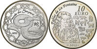 France 10 Euro Year of the Snake, BE, Pessac, Argent -
