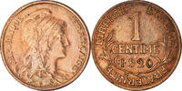 France Centime Monnaie, Dupuis, Paris, Bronze, Gadoury:90, KM:840 -