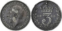 Grande-Bretagne 3 Pence George V, Londres, Argent -