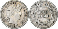 États-Unis Dime Barber, Philadelphie, Argent -
