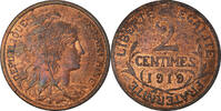 France 2 Centimes Monnaie, Dupuis, Paris, Bronze, Gadoury:107 -